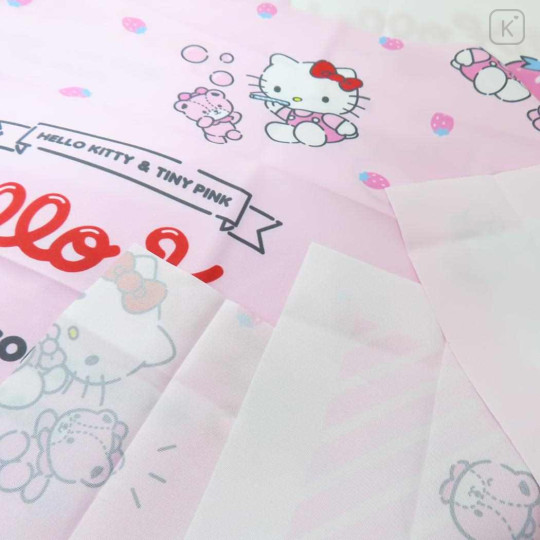 Japan Sanrio Bento Lunch Cloth 3pcs - Hello Kitty / Pink & White - 2