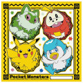Japan Pokemon Bento Lunch Cloth - Pikachu & Fuecoco & Quaxly & Sprigatito - 1