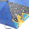 Japan Pokemon Folding Umbrella - Lucario & Gengar & Charizard & Pikachu & Eevee / Blue & Black - 4