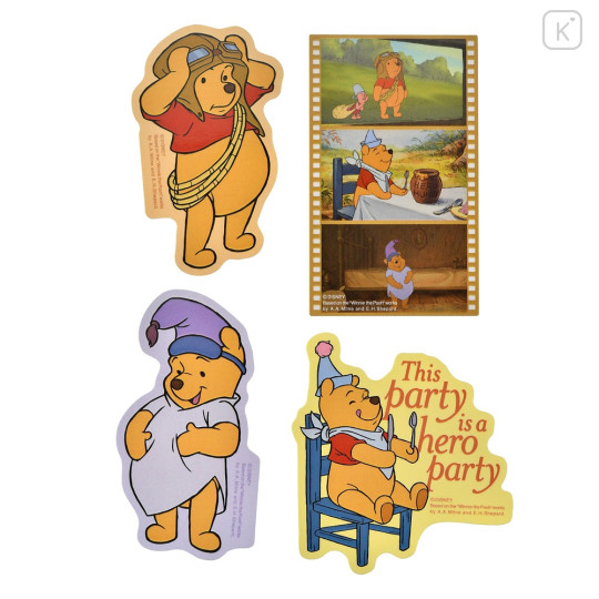 Japan Disney Store Die-cut Sticker Collection - Pooh / Hero - 2