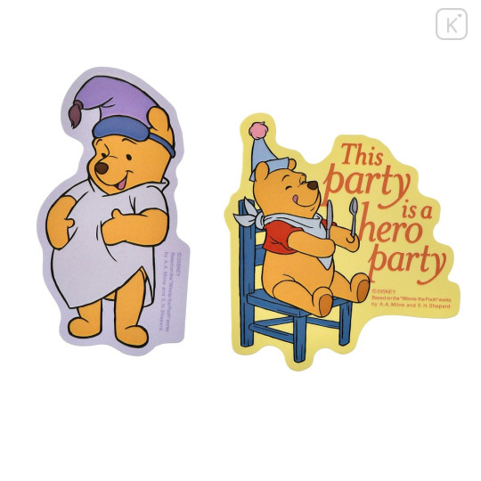 Japan Disney Store Die-cut Sticker Collection - Pooh / Hero - 4