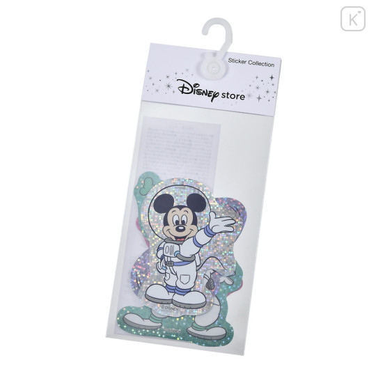 Japan Disney Store Die-cut Sticker Collection - Mickey / Spacewalk Glitter - 1