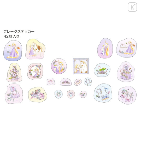 Japan Disney Store Seal Sticker Set - Rapunzel / Watercolor - 6