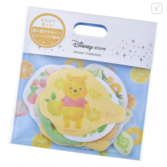 Japan Disney Store Seal Sticker Set - Characters / Pastel Fruit - 1