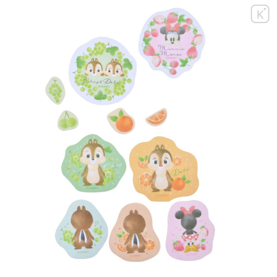 Japan Disney Store Seal Sticker Set - Characters / Pastel Fruit - 3