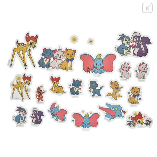 Japan Disney Store Clear Sticker Set - Characters / Retro - 1