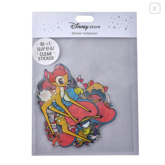Japan Disney Store Clear Sticker Set - Characters / Retro - 2