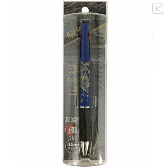 Japan One Piece Jetstream 2&1 Multi Pen + Mechanical Pencil - Gold & Navy - 1