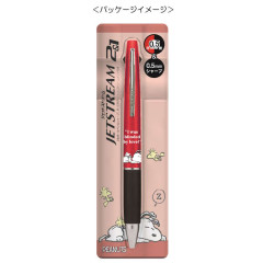 Japan Peanuts Jetstream 2&1 Multi Pen + Mechanical Pencil - Snoopy / Red