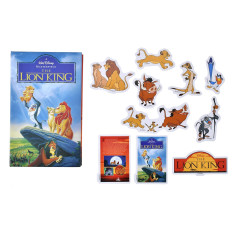 Japan Disney Store Seal Sticker Set - Lion King / VHS Style Box