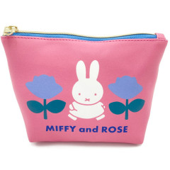 Japan Miffy Boat-shaped Pouch - Rose / Pink & Blue