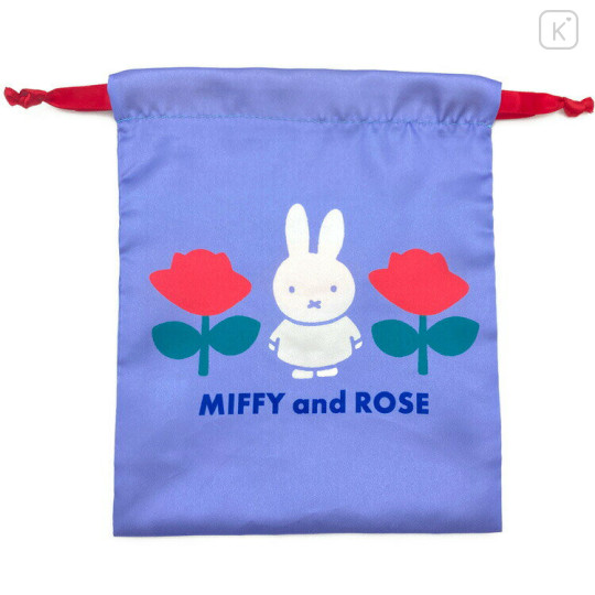 Japan Miffy Drawstring Bag - Rose / Purple & Pink - 2