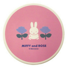 Japan Miffy Water-absorbing Coaster - Rose / Pink & Blue