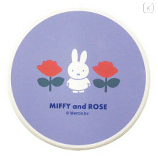 Japan Miffy Water-absorbing Coaster - Rose / Purple & Pink - 1