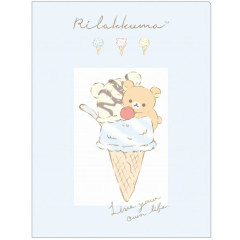 Japan San-X 10 Pockets A4 File - Rilakkuma / Ice Cream