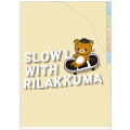 Japan San-X 5 Pockets A4 Index Holder - Rilakkuma / Slow Life - 1