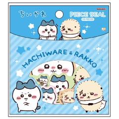 Japan Chiikawa Seal Flake Sticker Set - Hachiware & Sea Otter