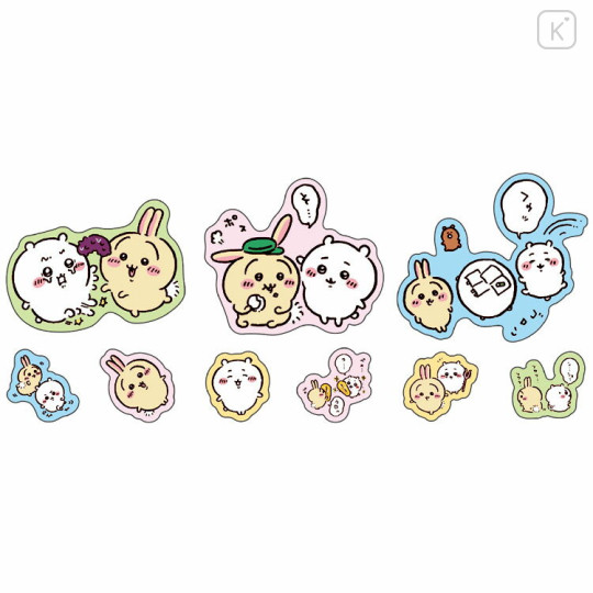 Japan Chiikawa Seal Flake Sticker Set - Chiikawa & Rabbit - 2