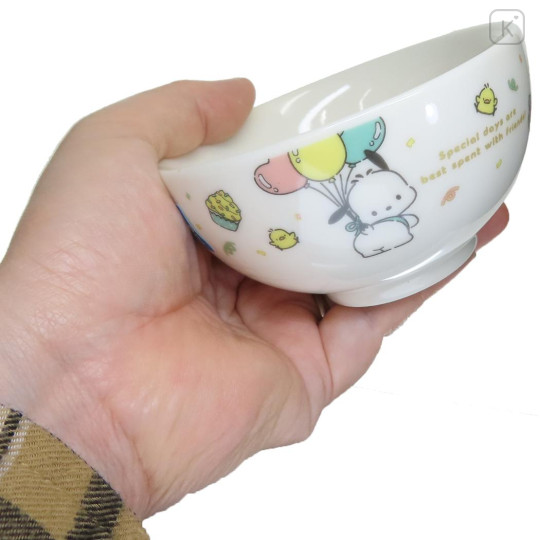 Japan Sanrio Porcelain Rice Bowl - Pochacco / 35th Anniversary - 2