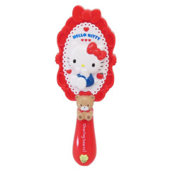 Japan Sanrio Hair Brush - Hello Kitty / Glitter Heart