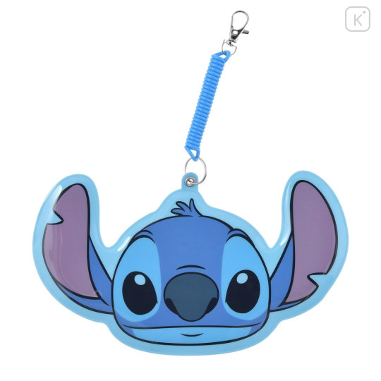 Japan Disney Store Pass Case Card Holder - Stitch / Face - 1