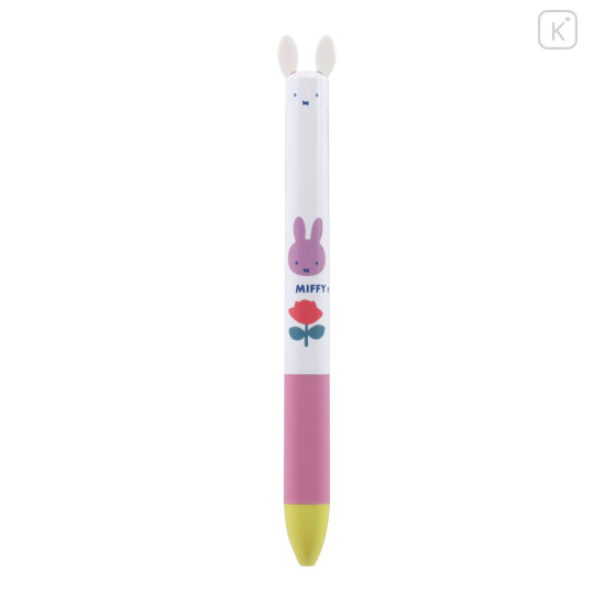 Japan Miffy Two Color Mimi Pen - Rose / Purple - 1