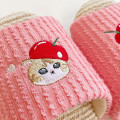 Japan Mofusand Fluffy Soft Slippers - Cat / Cherry Hat - 3