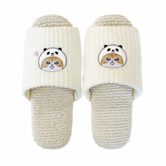 Japan Mofusand Fluffy Soft Slippers - Cat / Panda Hat