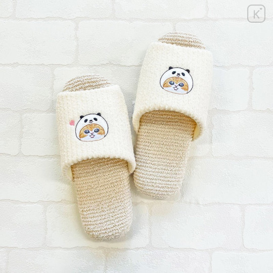 Japan Mofusand Fluffy Soft Slippers - Cat / Panda Hat - 7