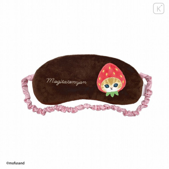 Japan Mofusand Eye Mask - Cat / Strawberry Hat - 1