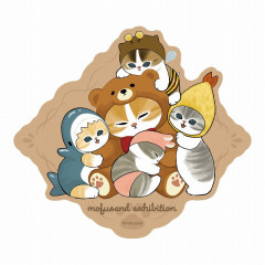 Japan Mofusand Exhibition Vinyl Sticker - Cat / Teddy Bear Cosplay / Group Hug