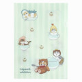 Japan Mofusand Exhibition A4 Clear File Folder - Cat / Teddy Bear Cosplay / Tea Time - 1