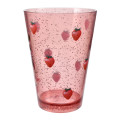 Japan Disney Store Clear Tumbler - Minnie Mouse / Strawberry Collection - 2