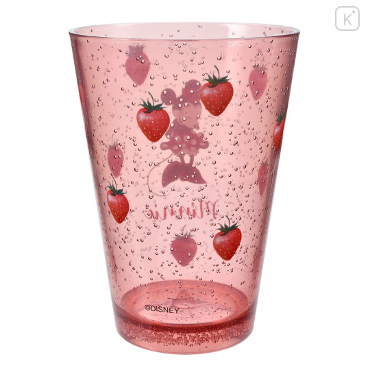 Japan Disney Store Clear Tumbler - Minnie Mouse / Strawberry Collection - 3