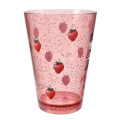 Japan Disney Store Clear Tumbler - Minnie Mouse / Strawberry Collection - 4