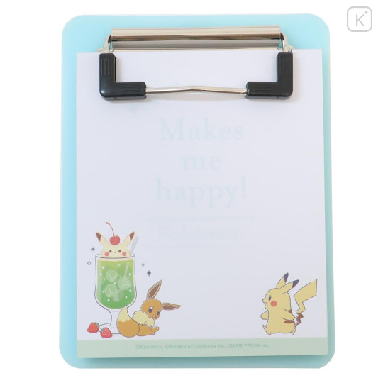 Japan Pokemon Notepad Memo with Binder - Snack Time / Makes Me Happy - 1
