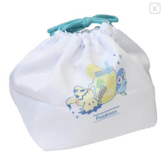 Japan Pokemon Drawstring Bag / Lunch Bag - Snack Time / Makes Me Happy - 2