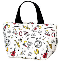 Japan Peanuts Mini Tote Bag - Snoopy / Music White