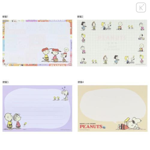 Japan Peanuts Mini Letter Set - Snoopy / Comics - 6
