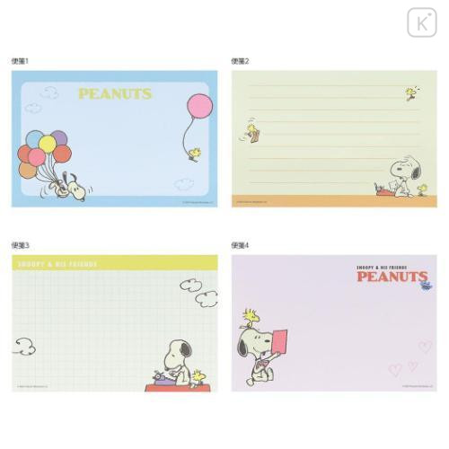 Japan Peanuts Mini Letter Set - Snoopy / Comics Balloon - 6