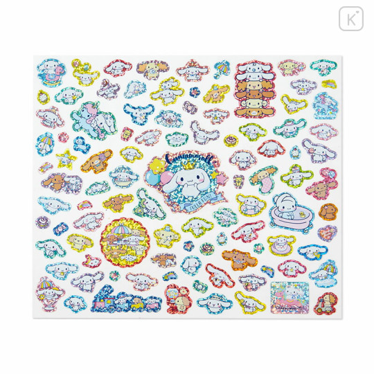 Japan Sanrio Original Glitter Sticker 100pcs - Cinnamoroll - 1
