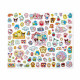 Japan Sanrio Original Glitter Sticker 100pcs - Sanrio Characters