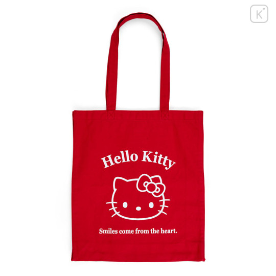 Japan Sanrio Original Cotton Tote Bag - Hello Kitty - 1