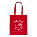 Japan Sanrio Original Cotton Tote Bag - Hello Kitty - 1