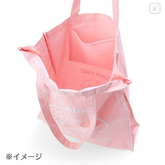 Japan Sanrio Original Cotton Tote Bag - Hello Kitty - 4