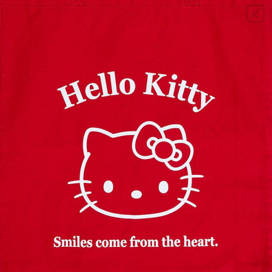 Japan Sanrio Original Cotton Tote Bag - Hello Kitty - 5