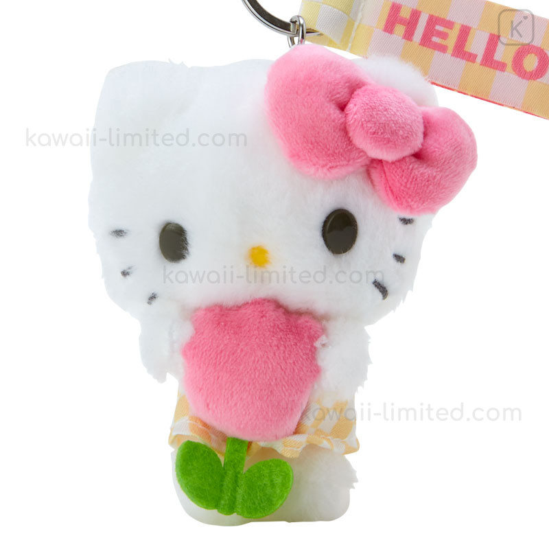 Japan Sanrio Original Mascot Holder - Hello Kitty : Pastel Checker