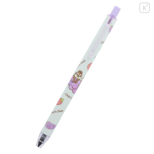 Japan Disney Metacil Light Knock Pencil - Chip & Dale / Grape - 2