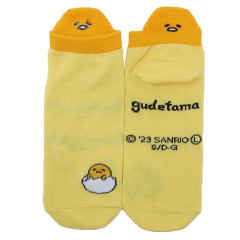Japan Sanrio Embroidery Socks - Gudetama & Friend
