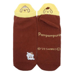 Japan Sanrio Embroidery Socks - Pompompurin & Friend
